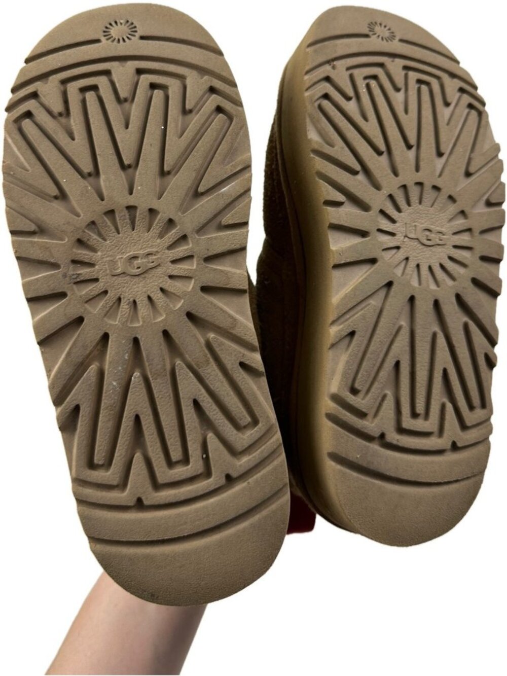 UGG Kid's Neumel Platform Suede‎ Zip Boot Brown Suede Size 3 - Picture 4 of 9